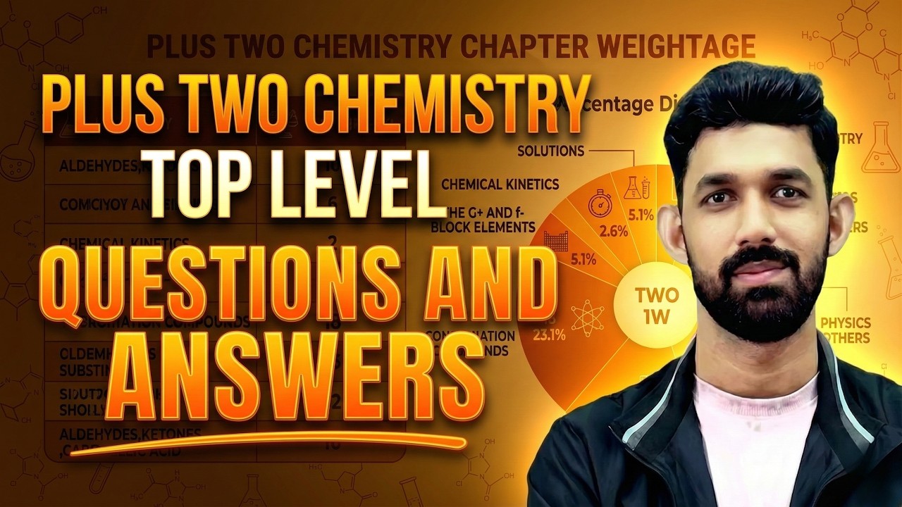 +2 Chemistry Top Level Questions and And Answers.! Exam Winner +2