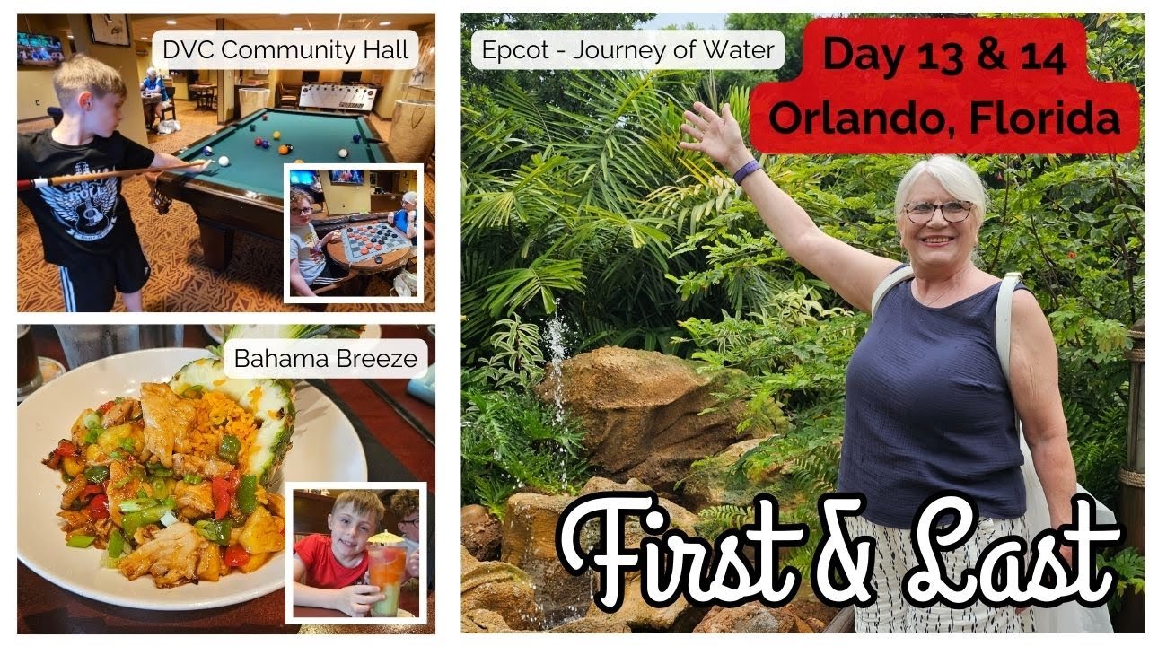 Last Hollywood & Epcot Days | Bahama Breeze Dinner | Kidani Village Pool | DVC Comminity Hall