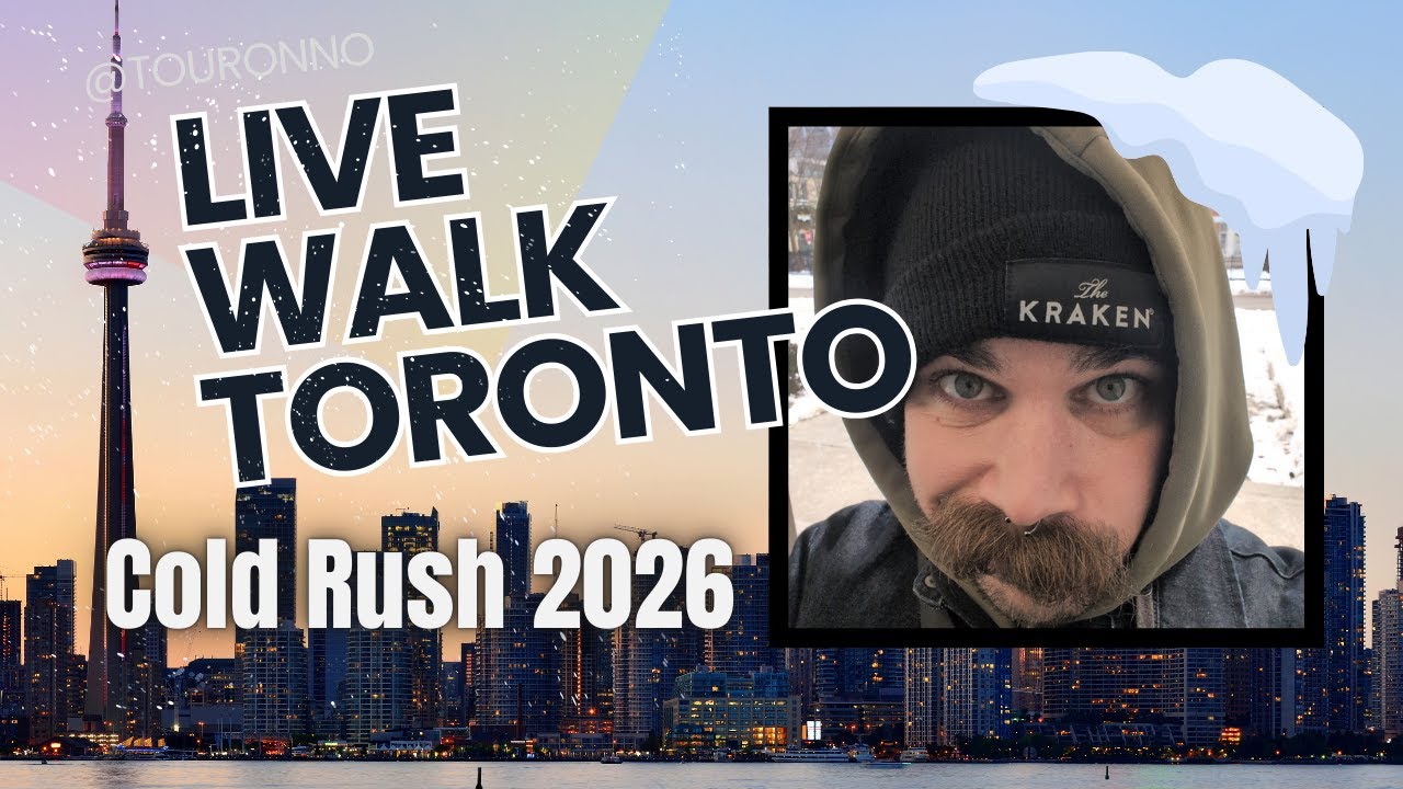 LIVE TORONTO WALK - ANOTHER frozen day in Toronto (-20° )