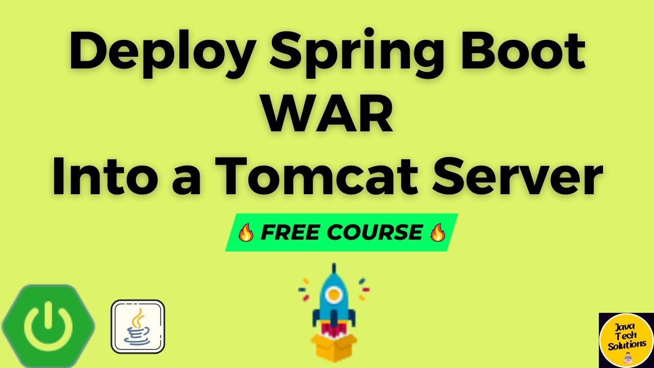Как развернуть проект Spring Boot на сервере Tomcat | Развертывание проекта | JavaTechSolutions