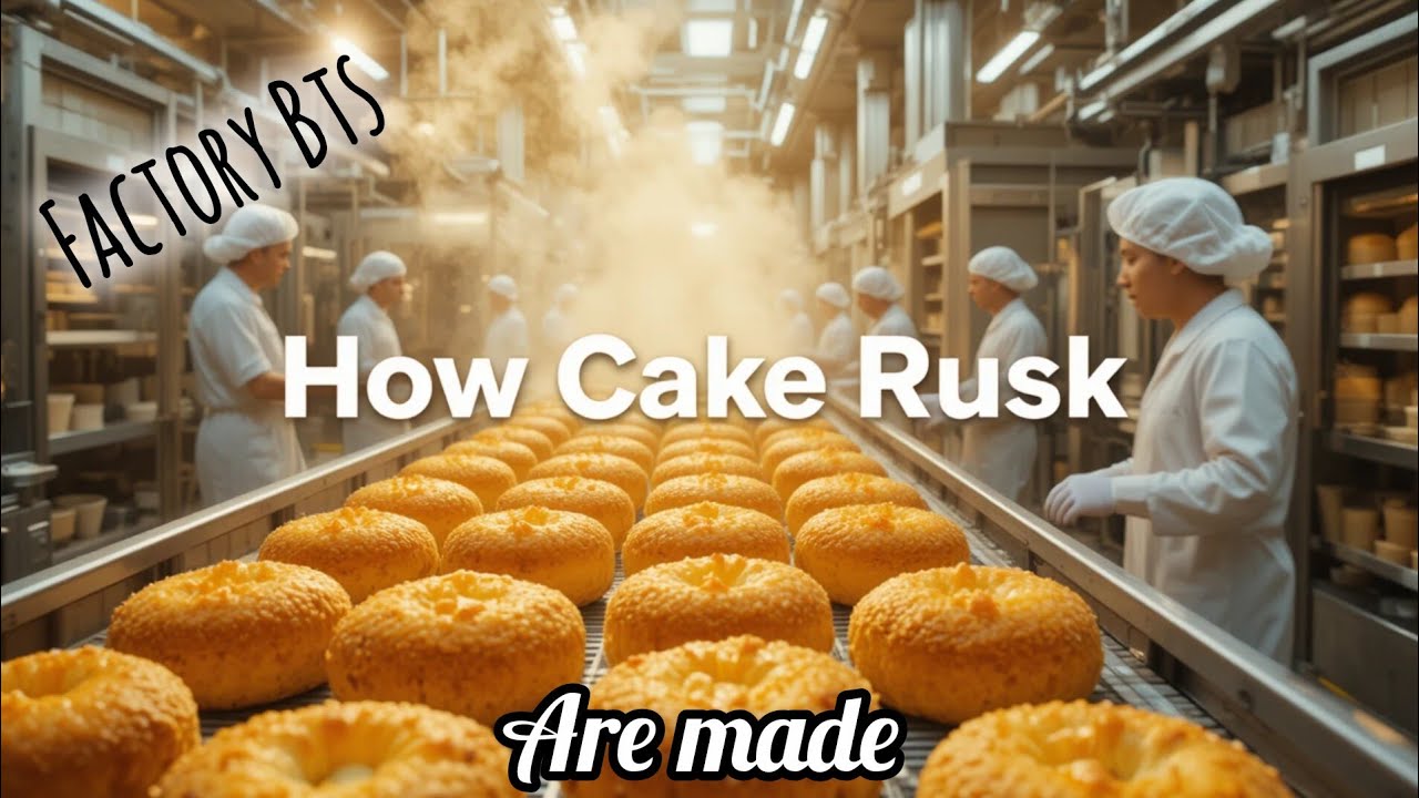 Cake Rusk Factory BTS Desi Bakery Item Mass Production