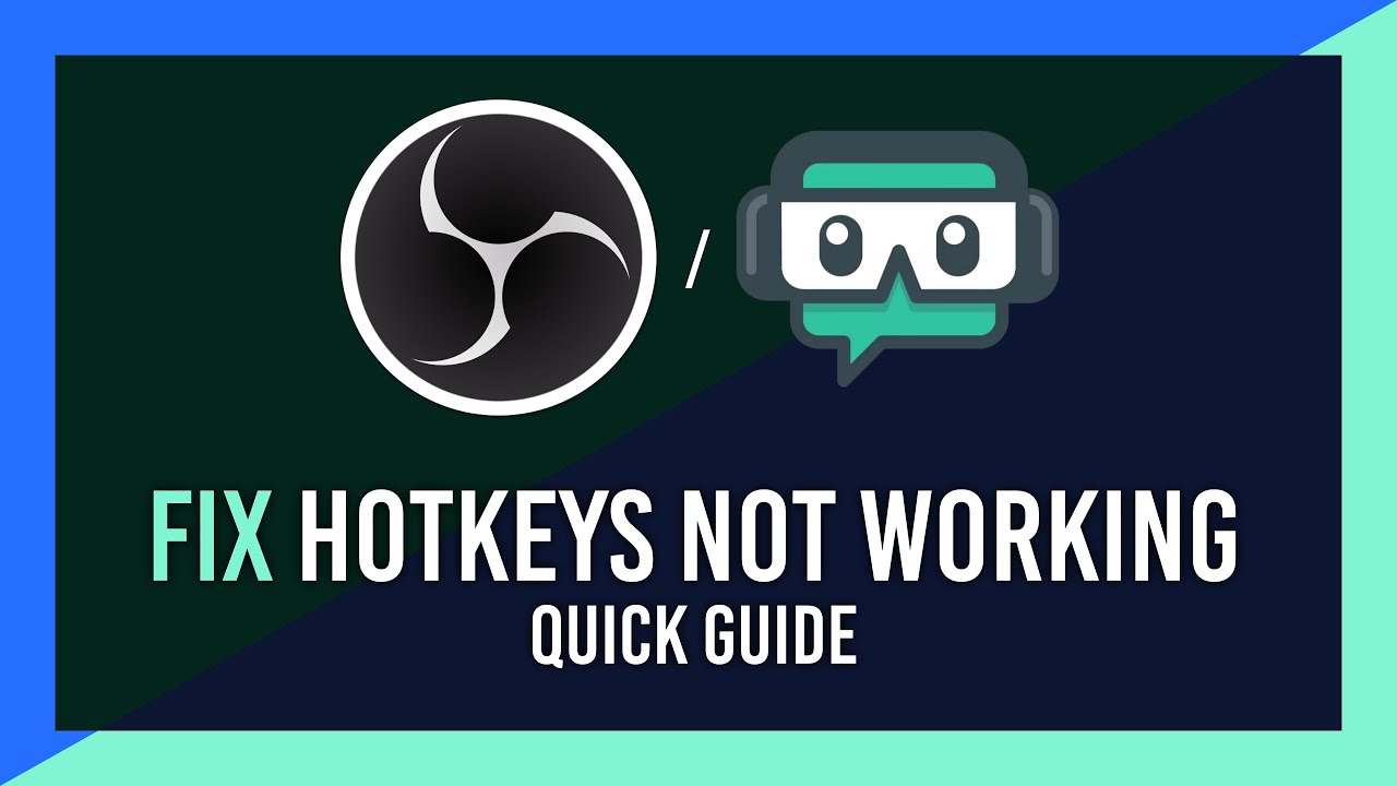 Fix Hotkeys not working | PTT + More | OBS & Streamlabs