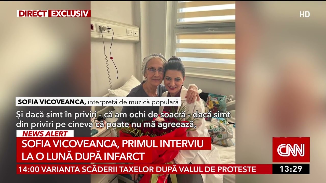 Sofia Vicoveanca, primul interviu după infarct: Colivă nu se mănâncă, deocamdată. Dezvăluiri des