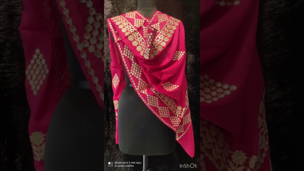 Latest Pashmina stoles || Designer gotta patti work stoles || +91-7600200001 #shorts