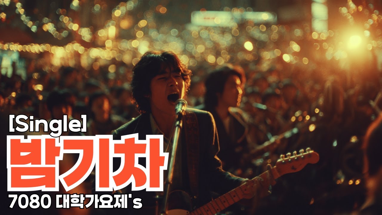 🚂 밤기차 (The Night Train) | 70s Korean Folk Rock Nostalgia