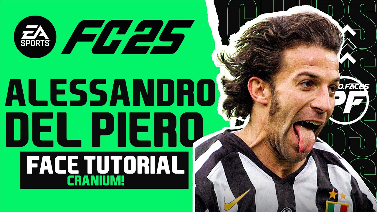 Как создать Алессандро Дель Пьеро в EA FC 25 FACE Pro Clubs Face Creation — CAREER MODE — LOOKALIKE