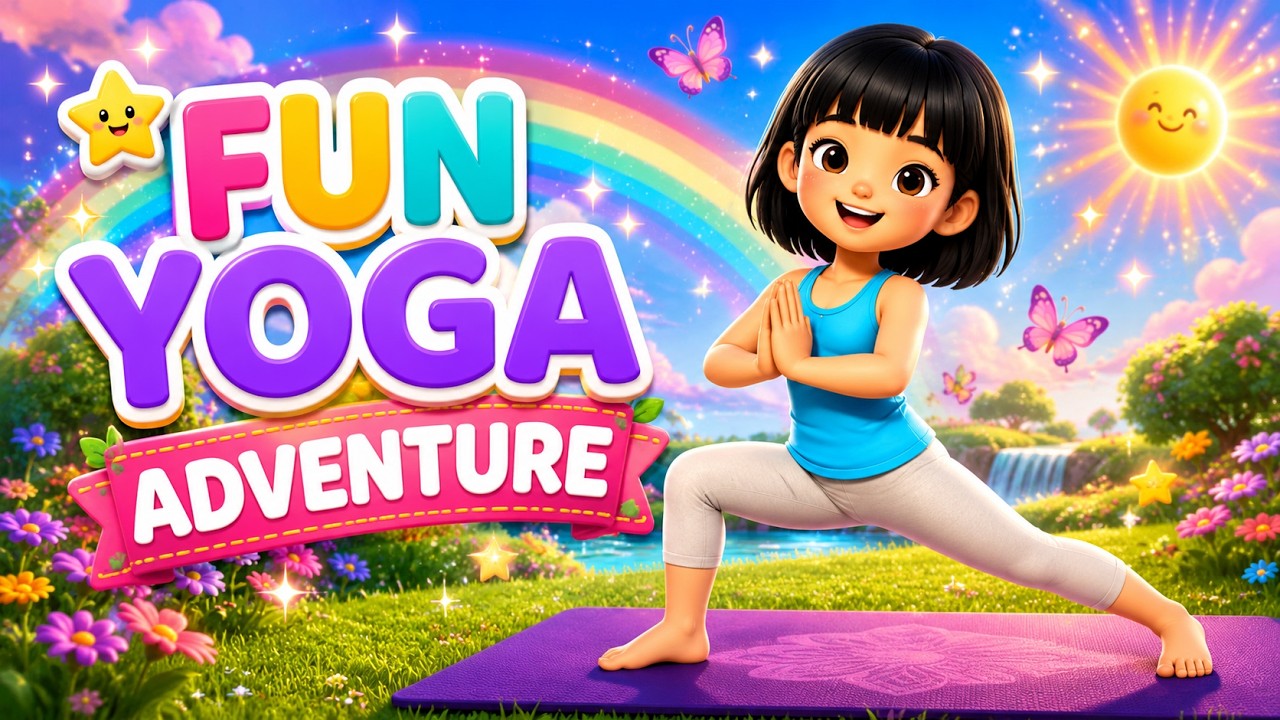 Fun Kids Yoga Routine with Maya 🧘‍♀️ | Easy Yoga Poses for Children | Kids Yoga Time