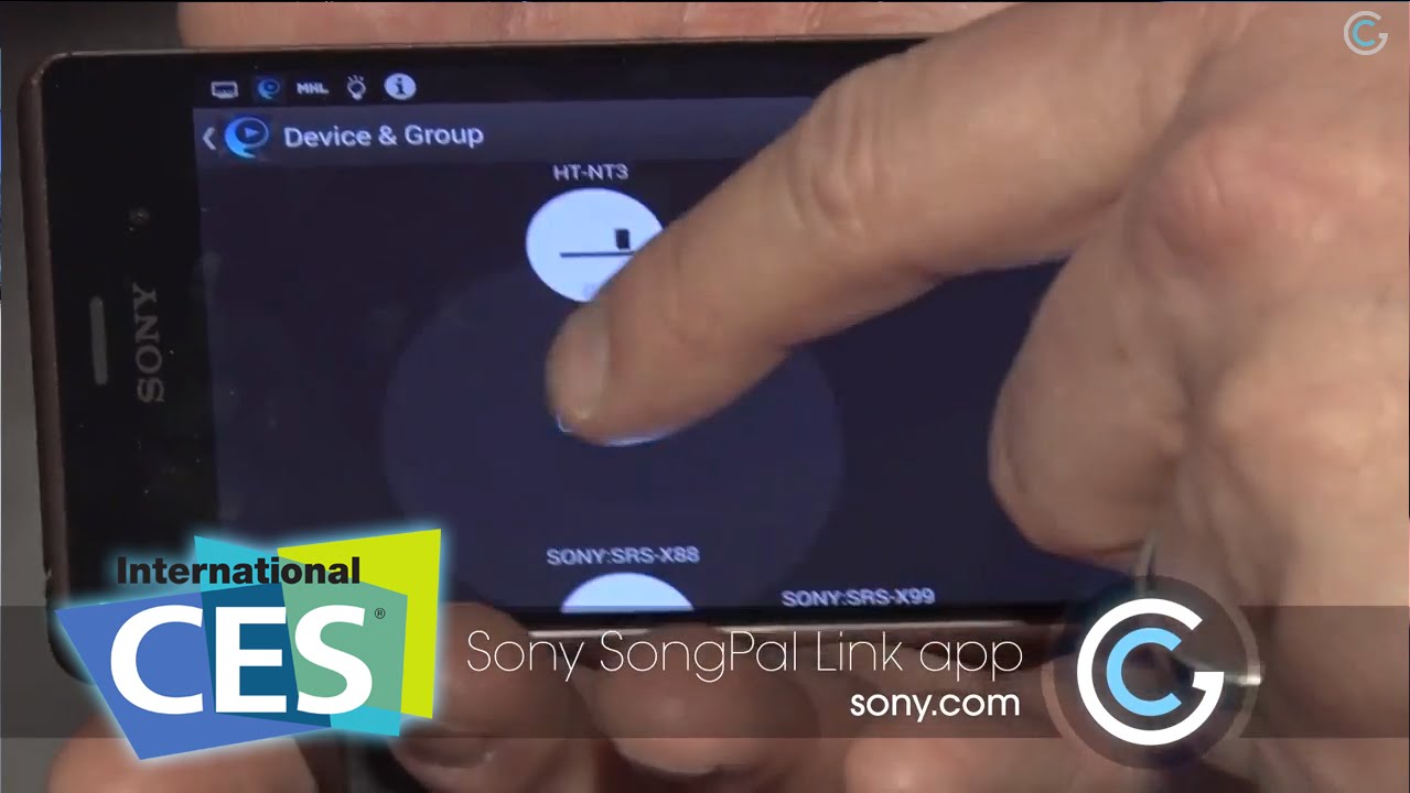 Smartphone Sound System Linking With Sony - CES 2015 GetConnected TV