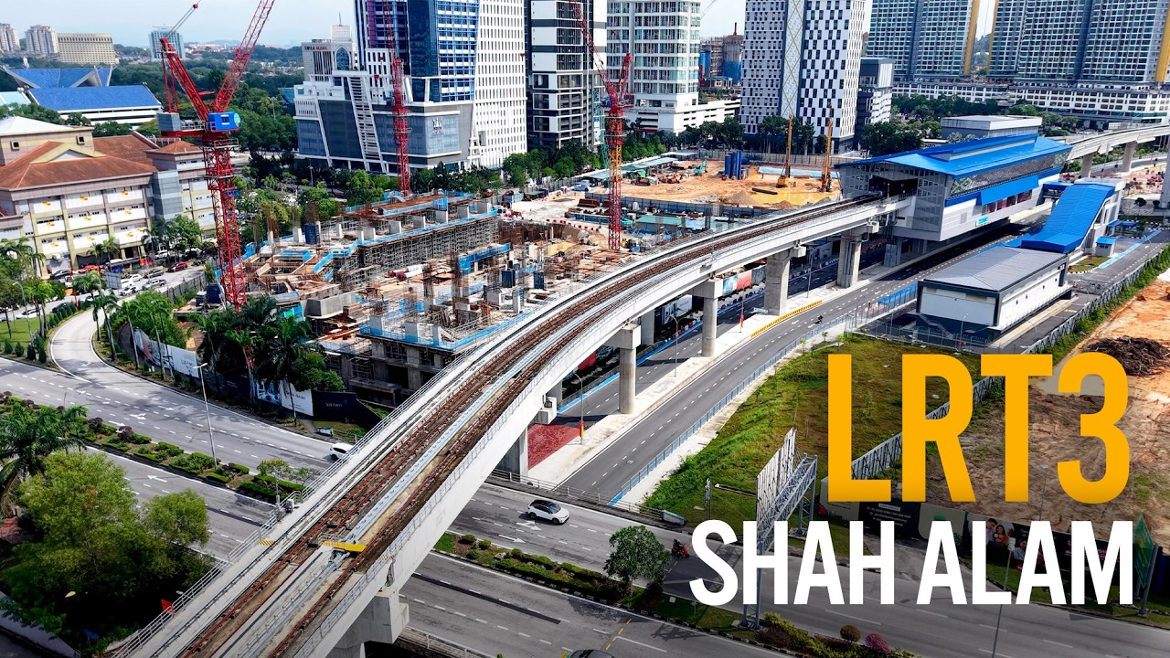 LRT3 Shah Alam: Seksyen 7 - UiTM - Lebuhraya Persekutuan - Dato Menteri - Stadium Shah Alam