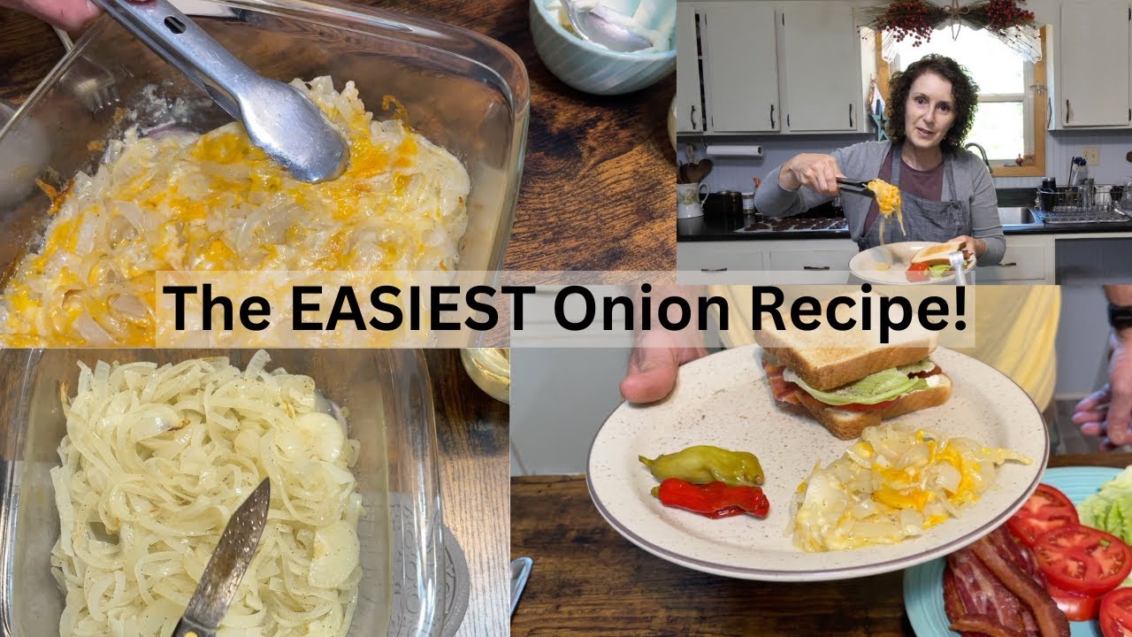 Baked Onions With Cheese - So GOOD!!