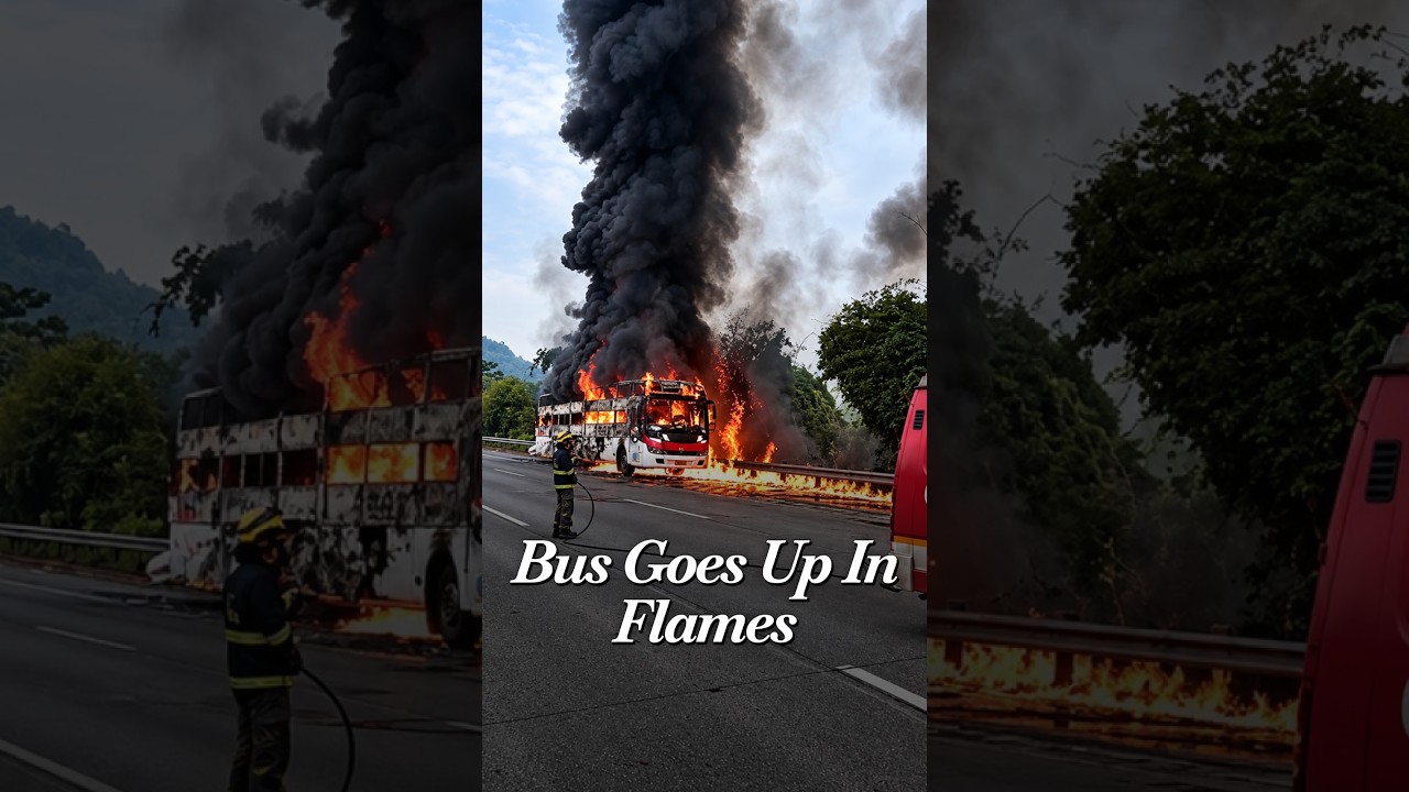 Bus Goes Up In Flames On Mumbai-Pune Expressway, All 14 Onboard Safe