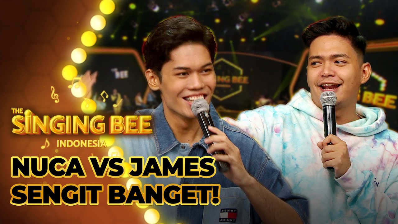 KARAOKE CHALLENGE! Point Sengit Dari James VS Nuca | THE SINGING BEE INDONESIA