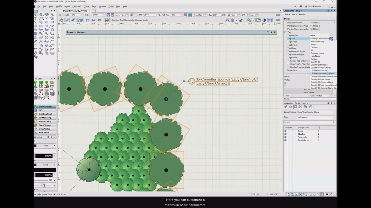8.1a Plant tags - Vectorworks 2023