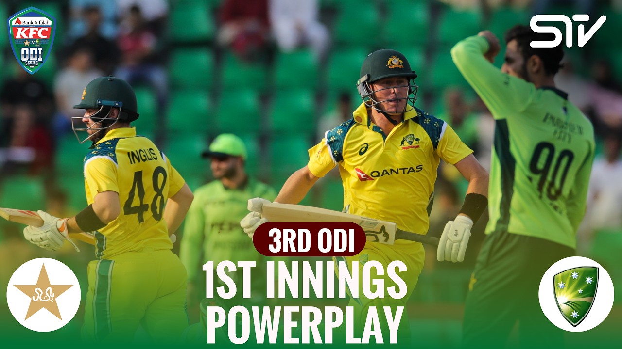 1st Innings Powerplay | Pakistan vs Australia | Match 03 | ODI Series 2026 | PCB | M9J1H