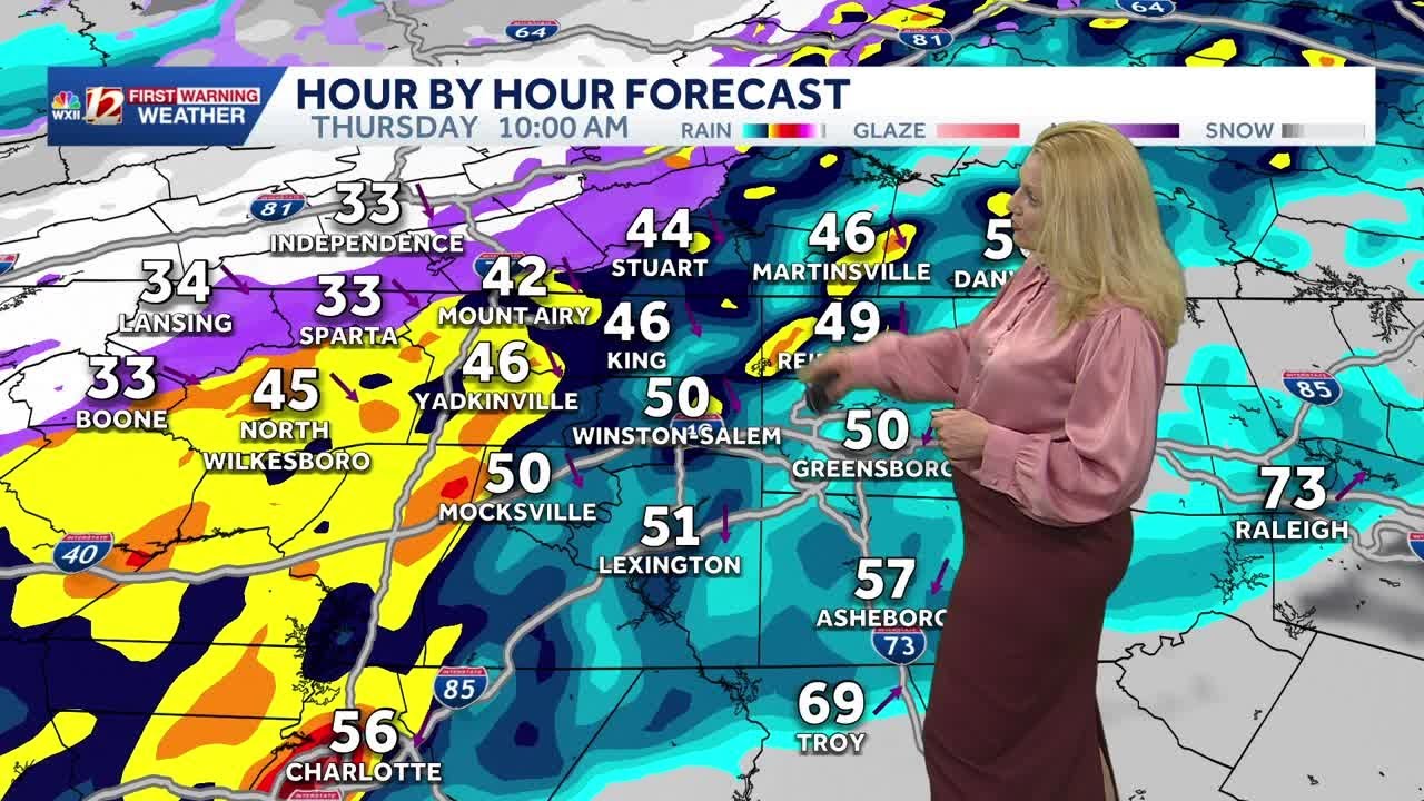 Near record heat in the Triad on Wednesday, Cooling rapidly with storm chance Thursday
