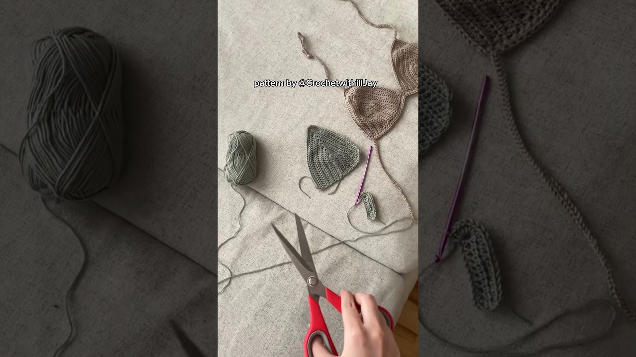 Crochet bikini tops w me. ✨🪡 #crochetideas #diyideas #creativity #crochetpatterns