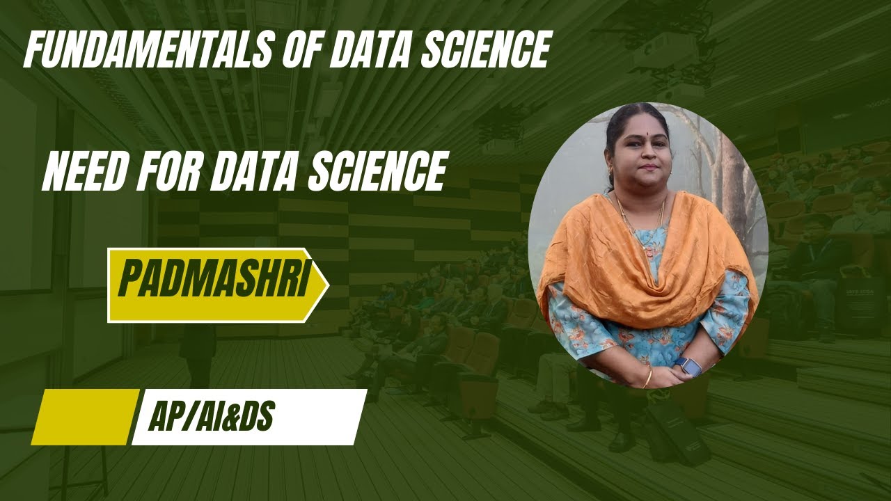 NEED FOR DATA SCIENCE|FUNDAMENTALS OF DATA SCIENCE|SNS INSTITUTIONS