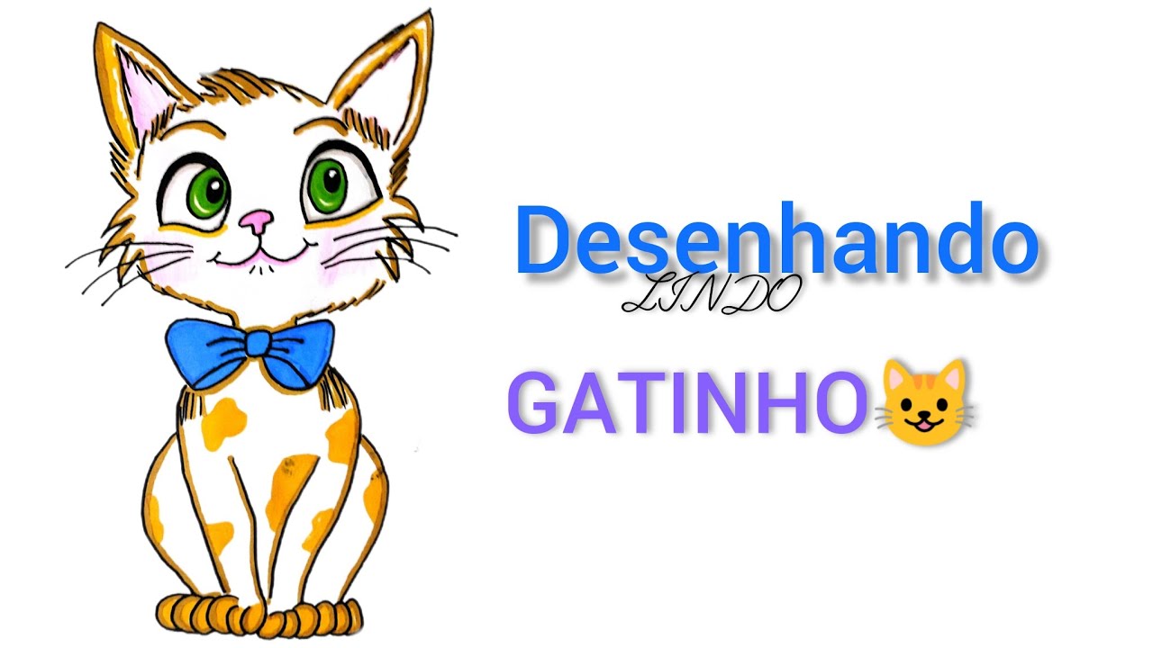 Desenhando um lindo gatinho.CAT DRAWING EASY AND BEAUTIFUL #drawing#viral #cat #art #cute #trending 