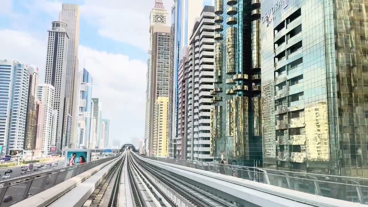 “Go with the Dubai Metro for the most beautiful views of the city.”