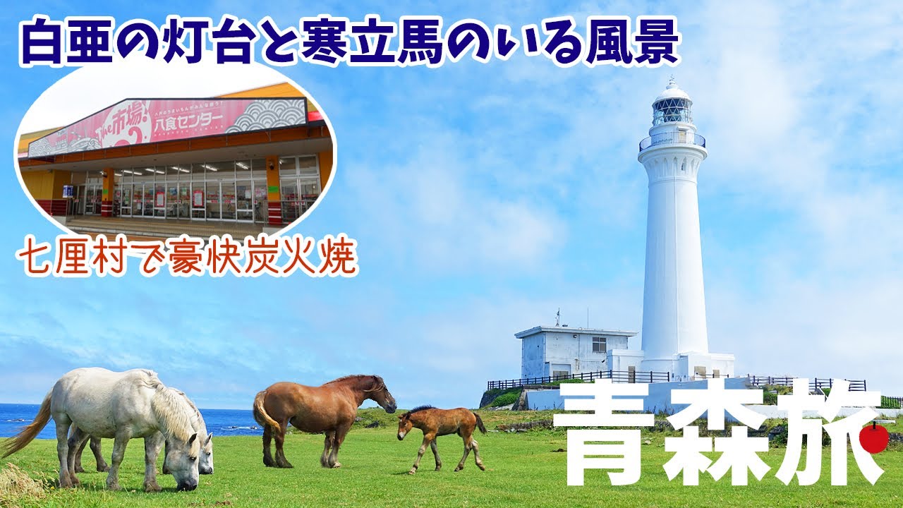 [ 青森県 5泊6日の旅 ]　#5 絶景の尻屋崎 ＆ 日本一の砂丘なのに見ることが出来ない『猿ヶ森砂丘』 ＆ 八食センターの七厘村で炭火焼