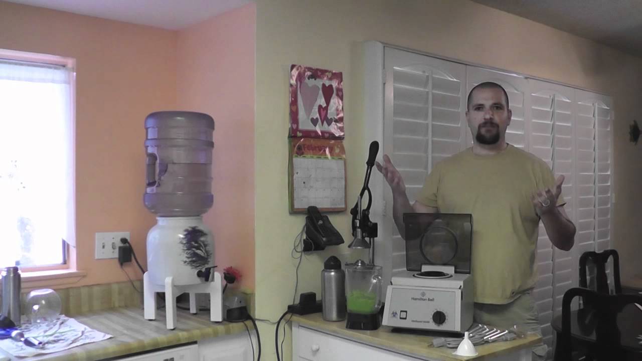 Making pea butter using a centrifuge video