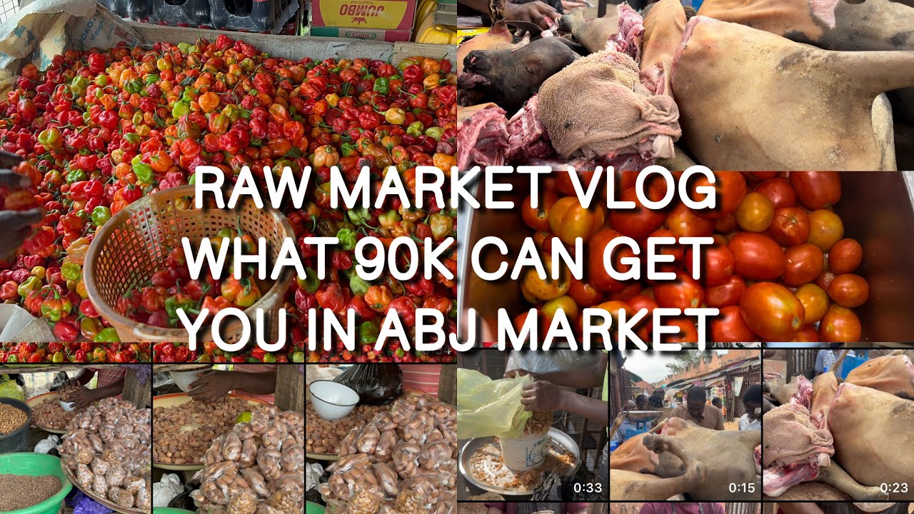 RAW NIGERIA MARKET VLOG | CURRENT COST OF FOOD ITEMS IN ABUJA NOW| KADO FISH MARKET. #marketvlog