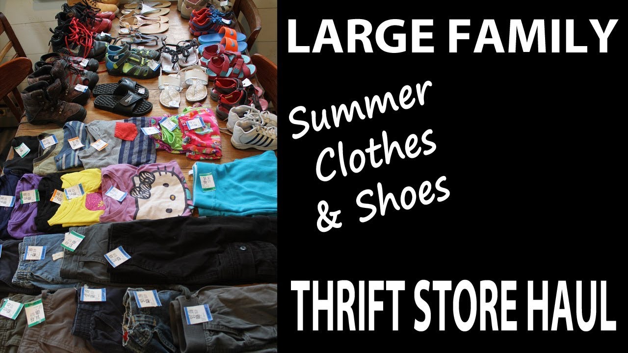THRIFT STORE || SUMMER KIDS CLOTHING HAUL