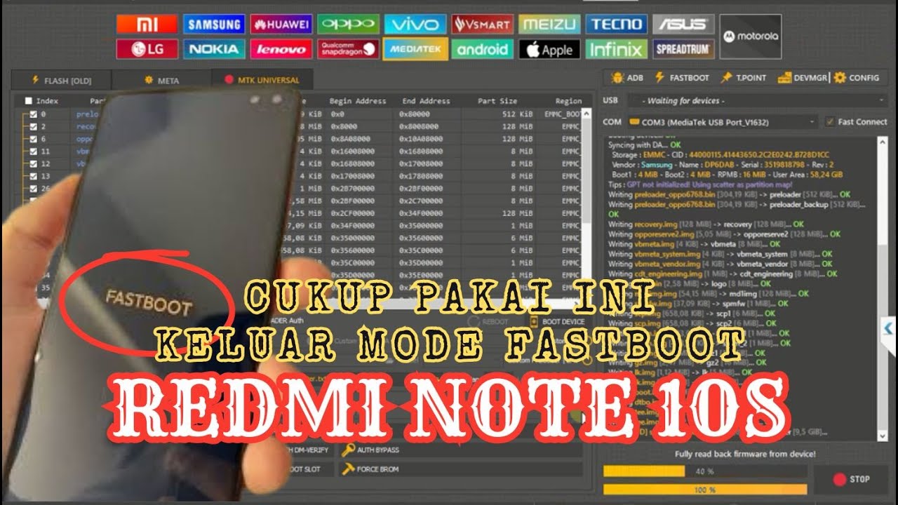 REDMI NOTE 10s MODE FASTBOOT BEGINI CARA KELUARNYA DAN SOLUSINYA