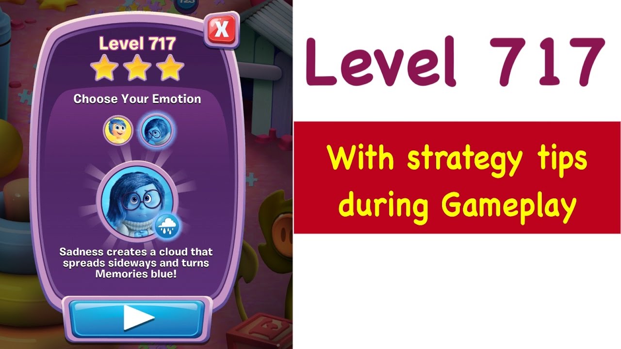 Inside Out Thought Bubbles - Level 717 - Tips and Strategy Gameplay Walkthrough No Boosters