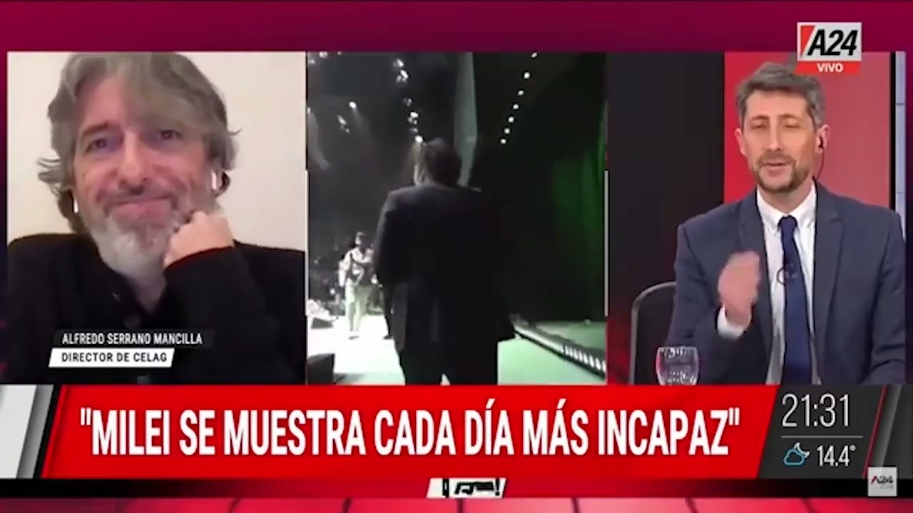 Milei está haciendo terapia personal: Alfredo Serrano Mancilla en A24