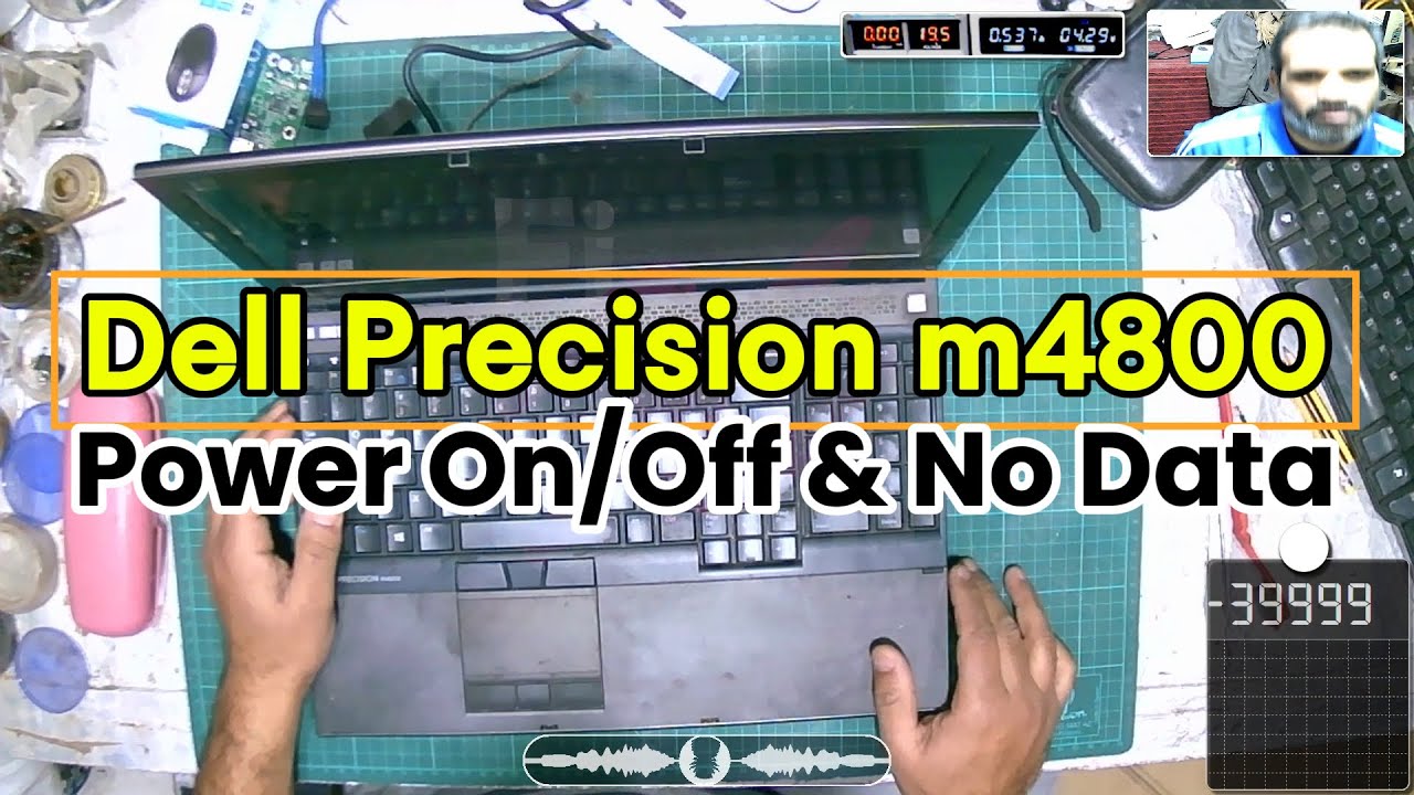 Dell Precision M4800 power on/off No Data