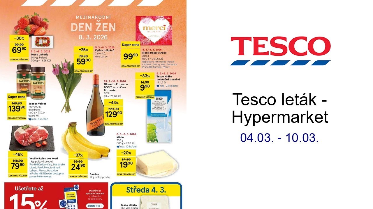 Tesco leták - Hypermarket 04.03. - 10.03.
