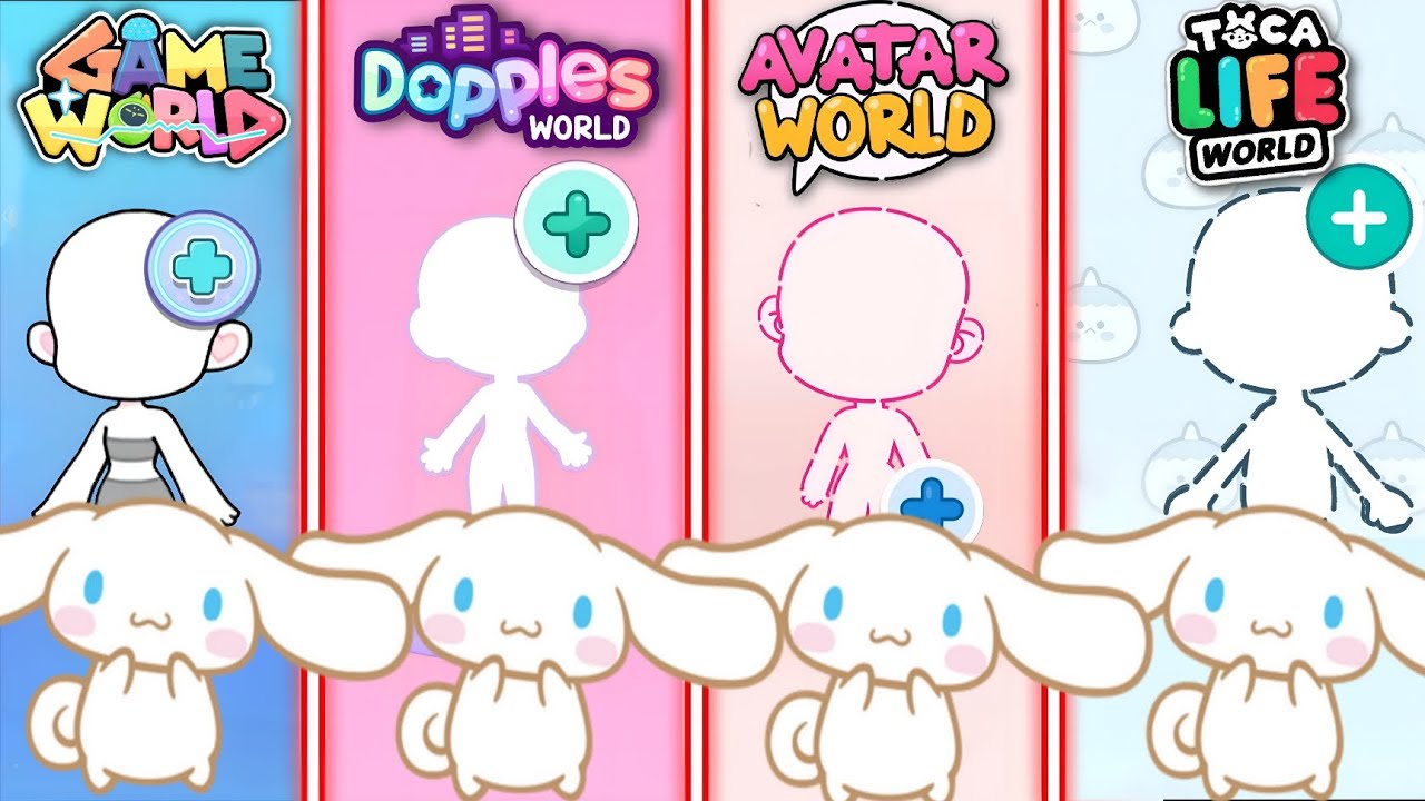 How To Make Cinnamoroll 🩵 from Sanrio in 4GAMEPLAY! 