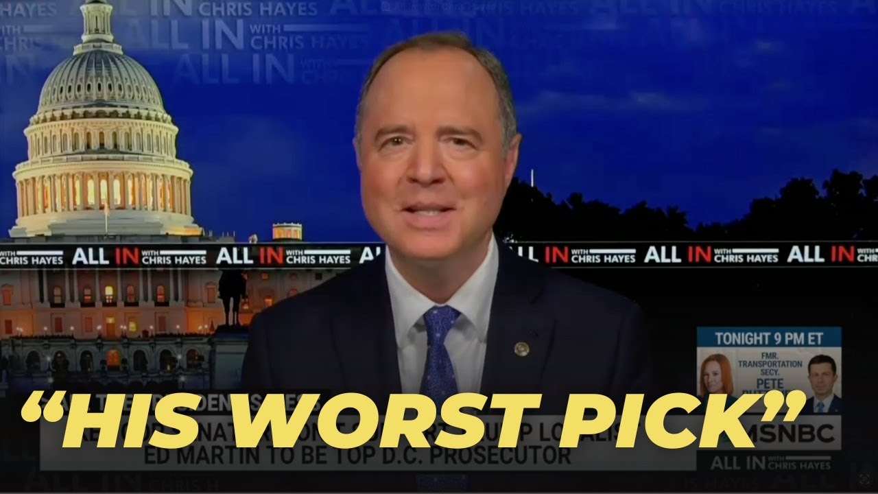 Schiff Dismantles Top Trump Nominee Live on MSNBC