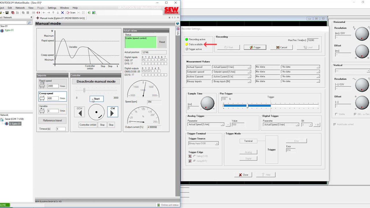 Movitools MotionStudio ile Scope Alma