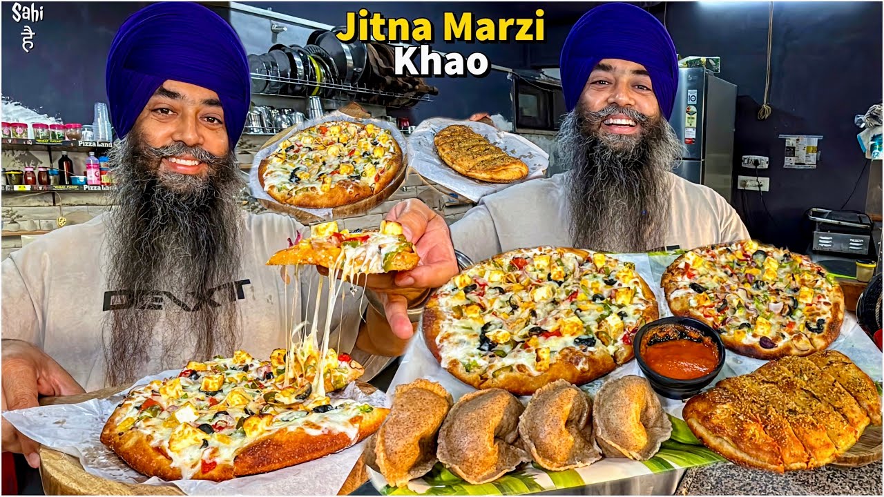 UNLIMITED 249/- Genius Singh ka Royal WHEAT Pizza | Street Food India