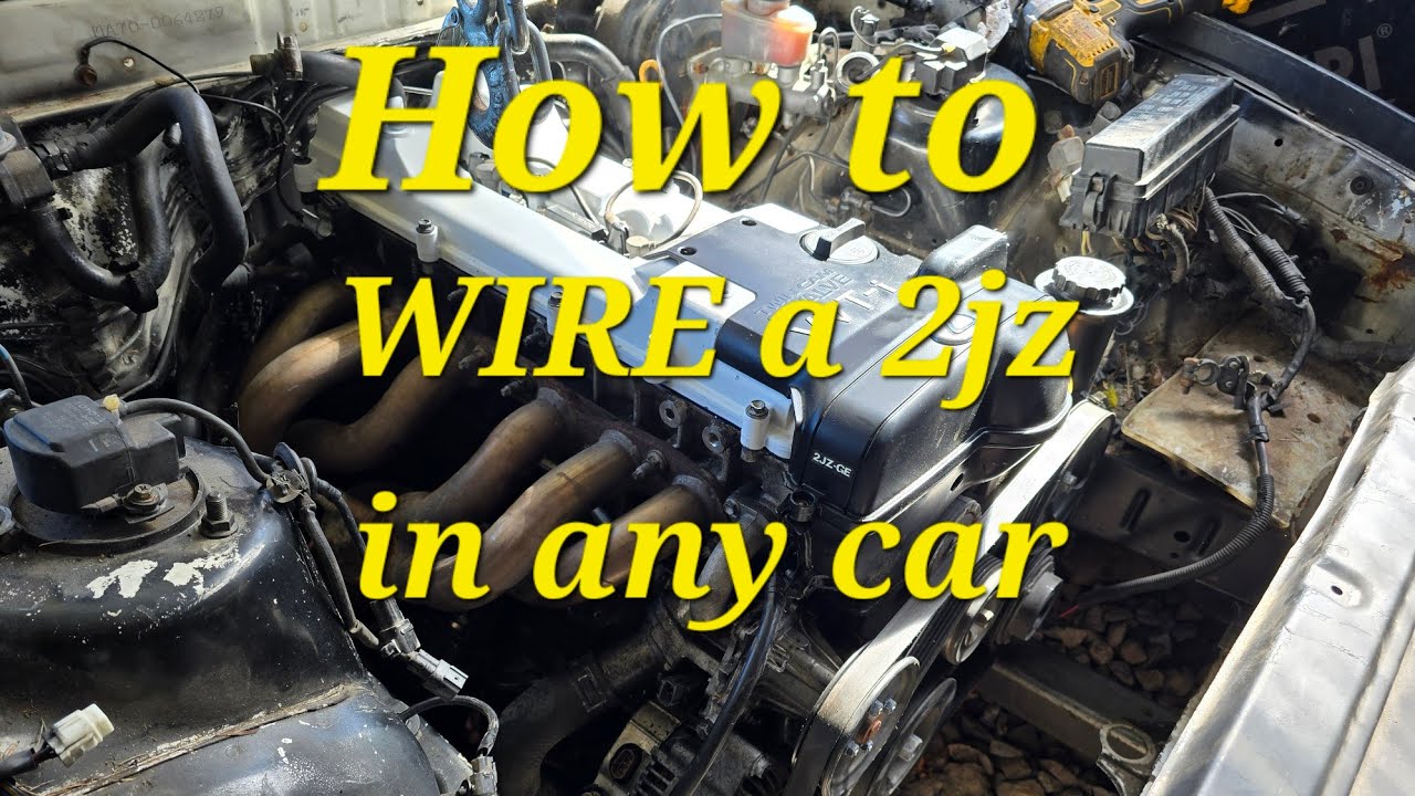 How to WIRE a vvti 2jz engine in 5 minutes