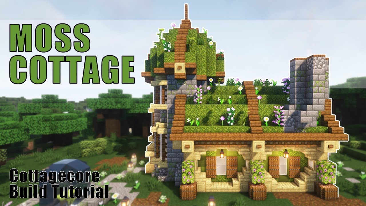 Minecraft Moss Cottage | Cottagecore Moss House Tutorial
