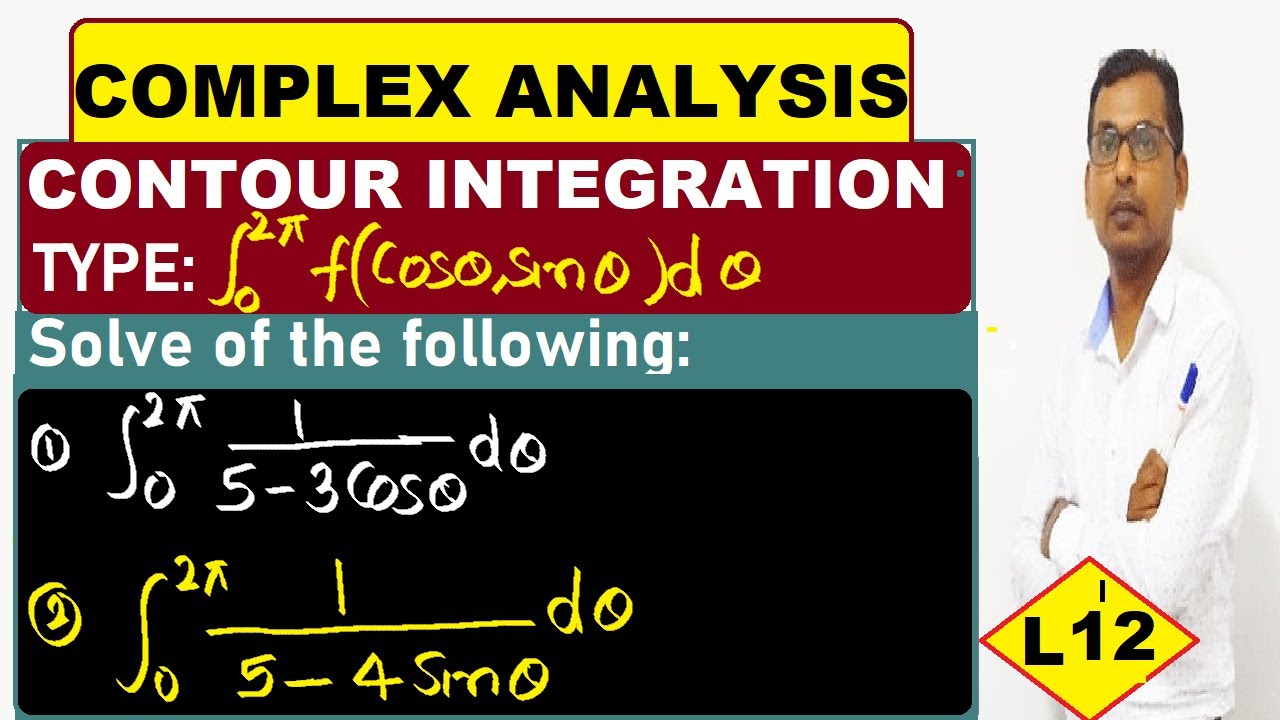 #12 Integration round unit circle 1/(5-3cosx) | contour integration of 1/(5-4sinx) about unit cicle