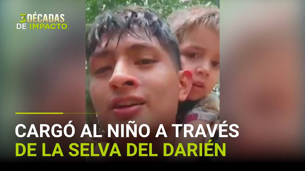 La historia de un niño de 4 años que fue cargado en hombros por un migrante en la selva del Darién