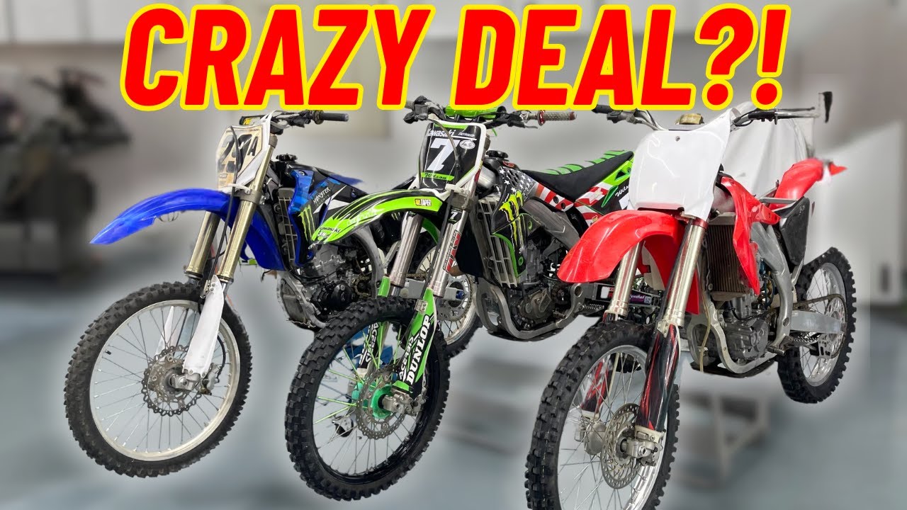 I Bought 3 Dirt Bikes for $3000... Honda Yamaha Kawasaki