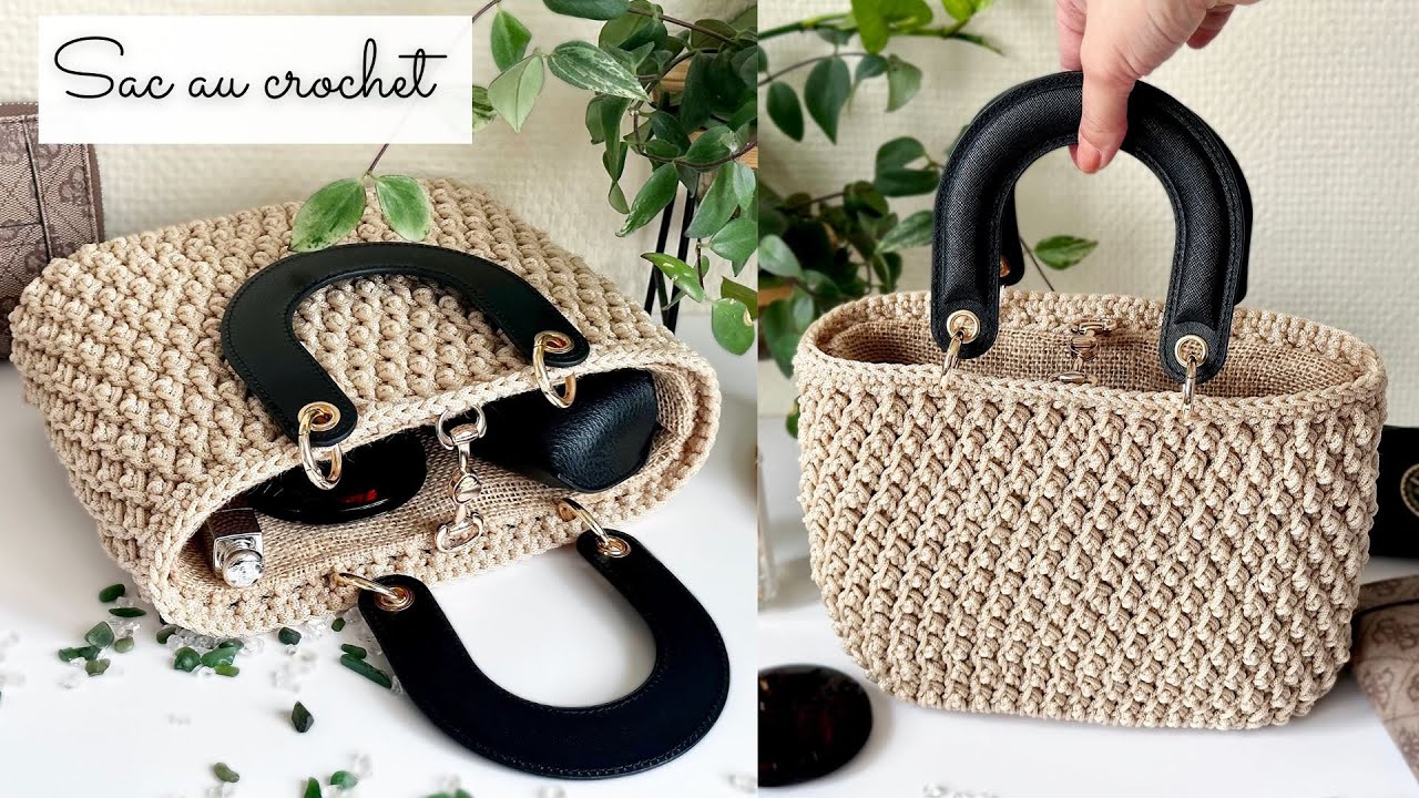 Comment faire un sac au crochet ? 🧶 Modèle Magali Chic Facile Débutant  Tuto Pas à pas Magic Bag