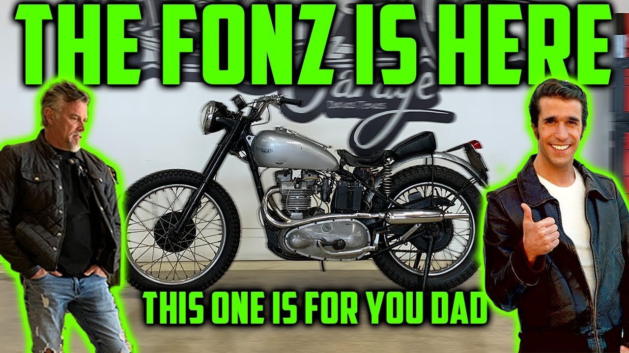 Счастливые дни в GMG — оригинальный мотоцикл Fonz — Gas Monkey Garage и Ричард Роулингс