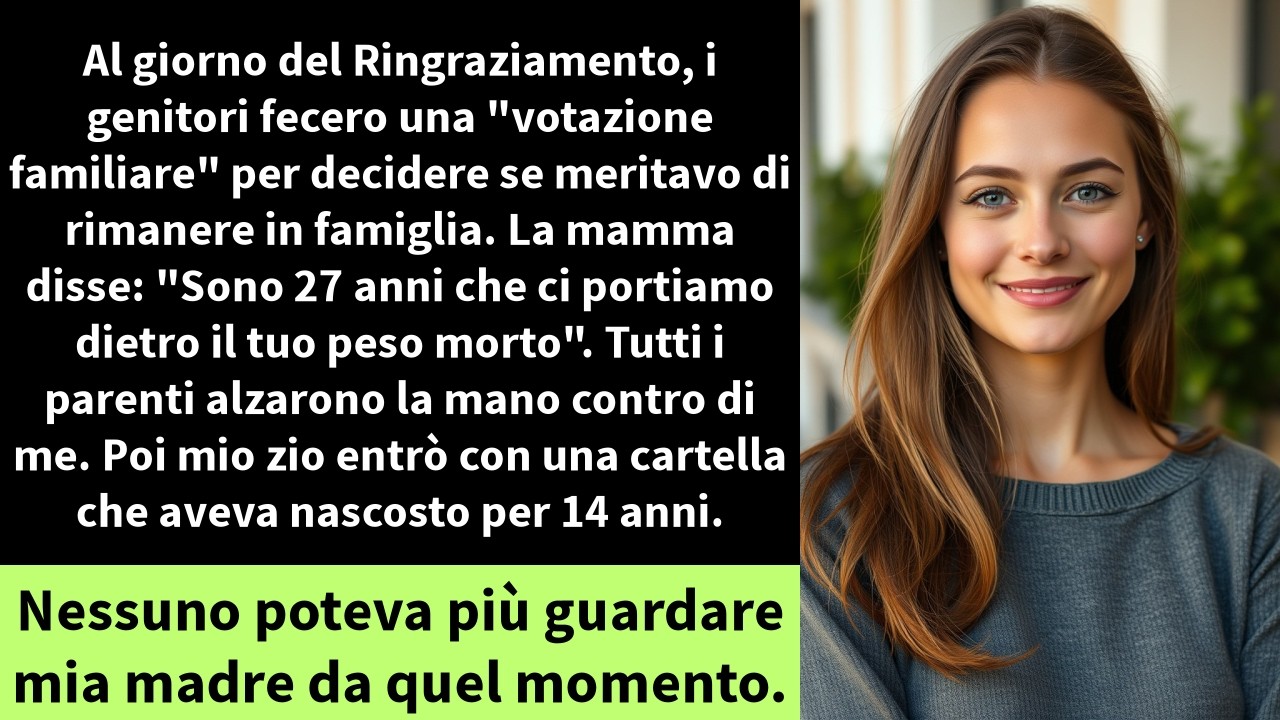 Al giorno del Ringraziamento, i genitori fecero una 