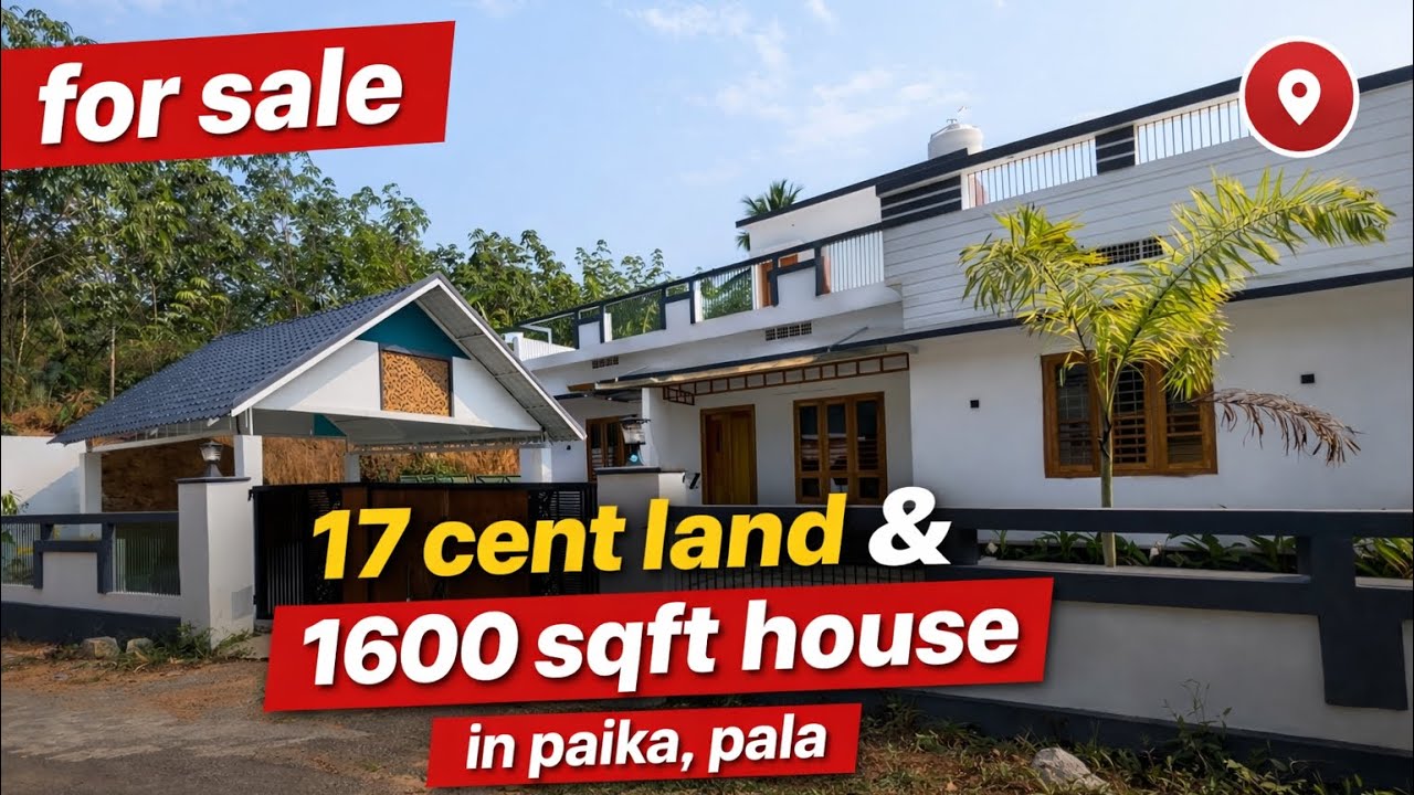 17 cent & 1600 sqft house for sale in Paika