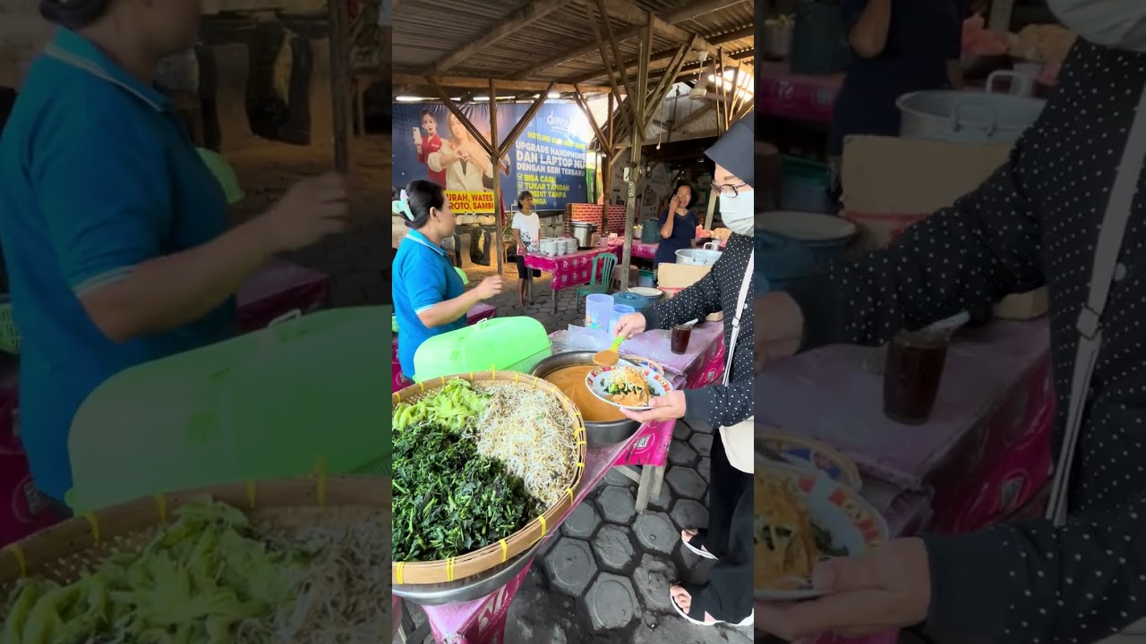 KULINER PECEL PUNTEN TERENAK YG BUMBUNYA BEBAS AMBIL SEPUASNYA ‼️