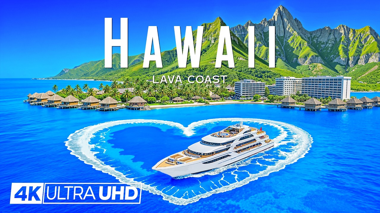 [4K] Hawaii 2026 🇺🇸 Explore Volcanic Islands in Cinematic Drone Footage with Deep House Chill