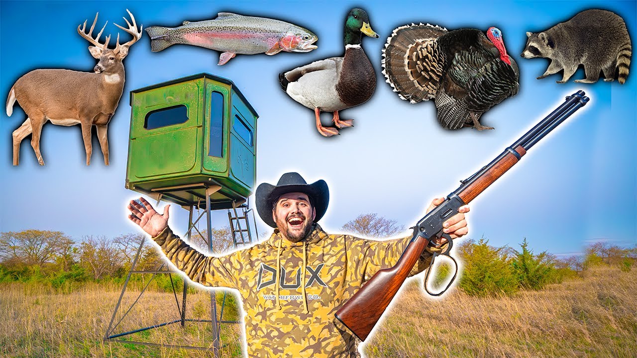 WILDGAME ONLY Hunting for Thanksgiving FEAST!!! (Multiple Catch Clean Cooks)