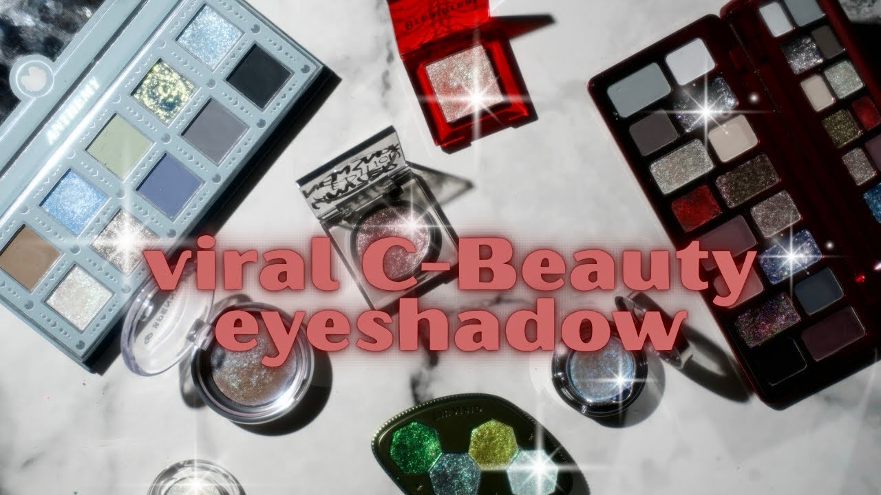 Swatching viral sparkly, colorful Chinese Beauty eyeshadow! A collab with @TheHersaWay !