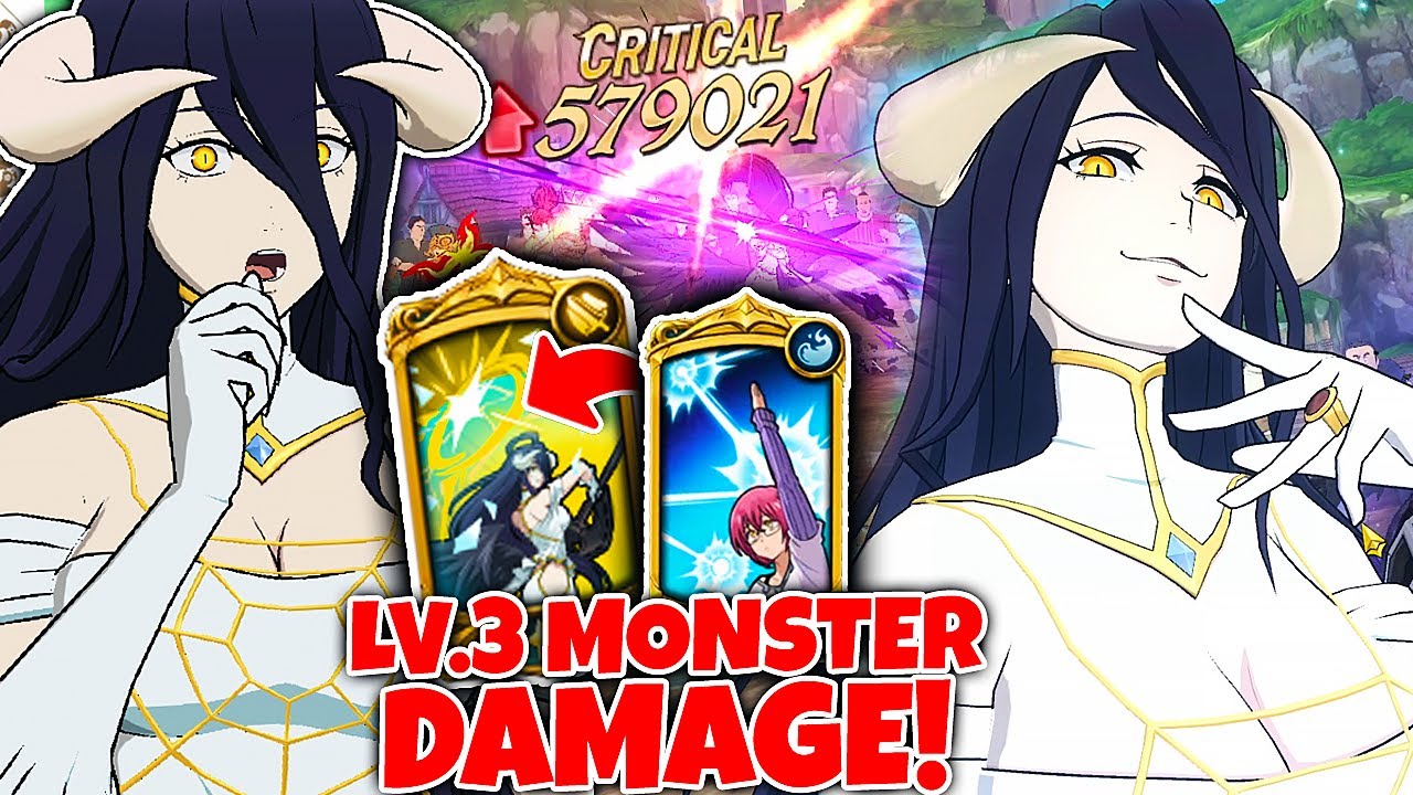 NEW ALBEDO MEGA DAMAGE COMBO! LV.3 COUNTERS ARE INSANE! | Seven Deadly Sins: Grand Cross